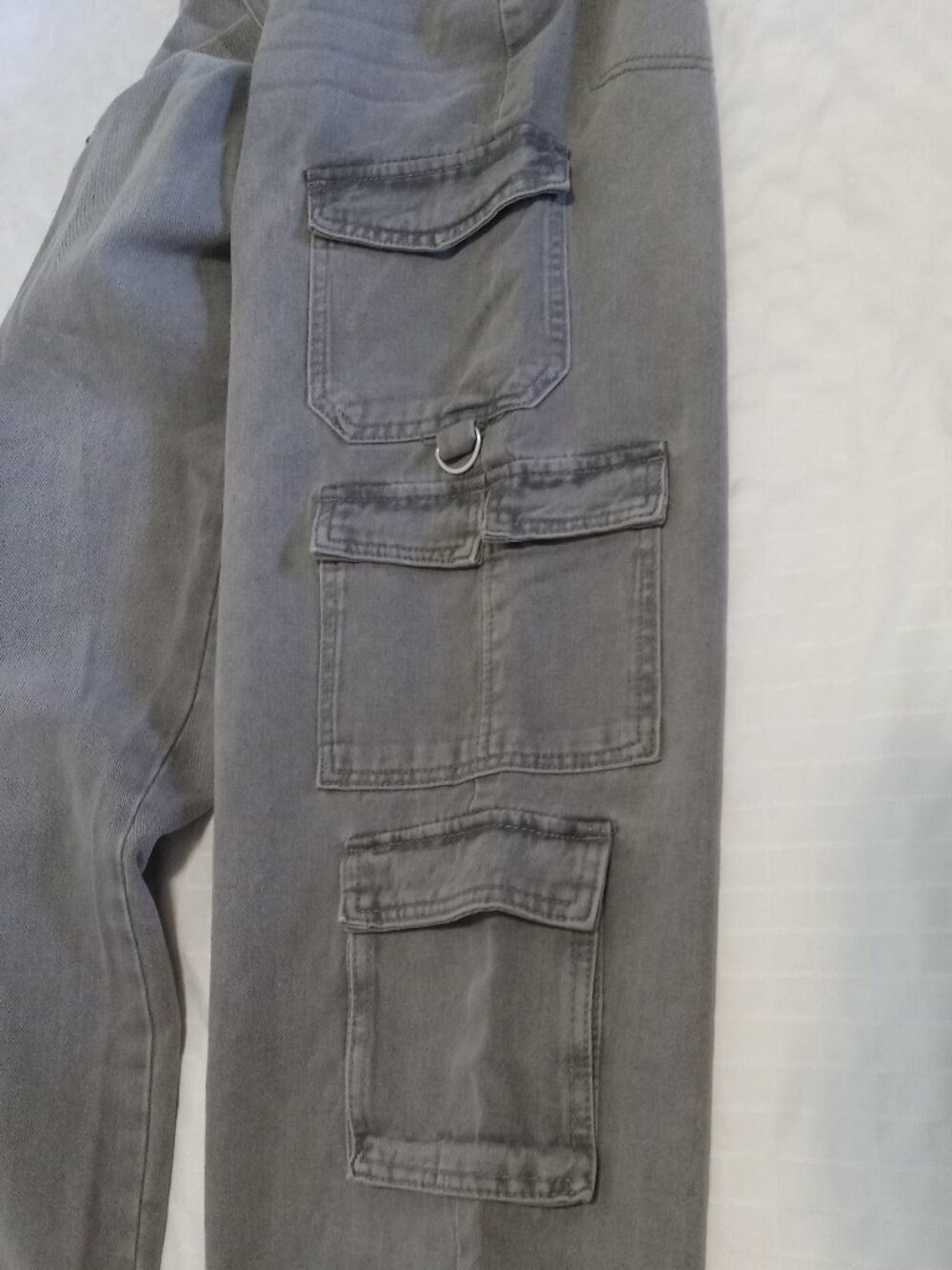 The perfect Ardene black-grey cargo Jeans size 5 NWT